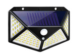 Lampe solaire 100 led avec capteur de mouvement crépusculaire