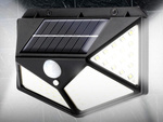 Lampe solaire 100 led avec capteur de mouvement crépusculaire