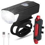 Led set rear front usb bike light