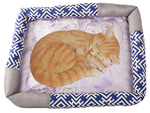 Lit pour chat matelas de couchage griffoir parc pour chat s