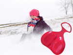 Luge en plastique toboggan à pommes toboggan à neige grand