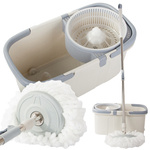 Mop rotatif 360 spin turbo bucket set microfibre pad