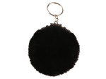 Porte-clés pendentif sac pompon fourrure tinsel pour sacs à main