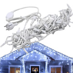 Rideau lumineux guirlande de noël décoration 500 led froid ip44