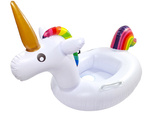 Roue gonflable bébé licorne pour nager dans l'eau de la piscine