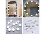 Set de 10 miroirs de coiffeuse à led pour le maquillage