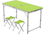 Table de tourisme table de camping pliante grande 4 chaises valise