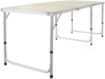 Table de voyage table de jardin pliante poignée grande 180x60 caisse