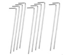 Tent pillars anchor pigs steel 22cm 10pcs hook & lamp; loop pins