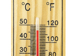 Thermomètre de maison en bois pour l'extérieur et l'intérieur