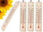 Thermomètre domestique en bois pour l'intérieur et l'extérieur