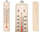 Thermomètre domestique en bois pour l'intérieur et l'extérieur