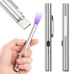 Torche led uv spotlight stylo aimant testeur usb