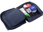 Trousse de maquillage organisateur de voyage bleu marine