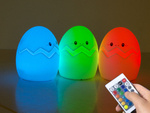 Veilleuse enfant led oeuf rgb telecommande usb