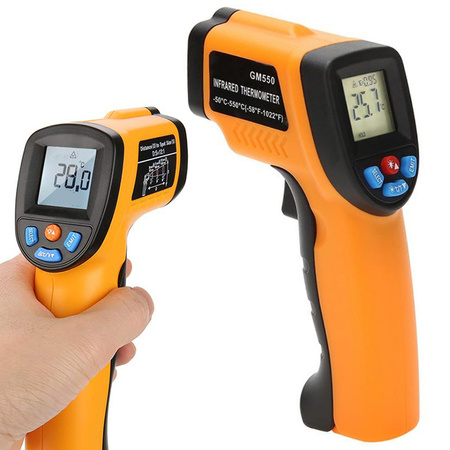 Berührungsloses laser-pyrometer-thermometer -50 +550°c