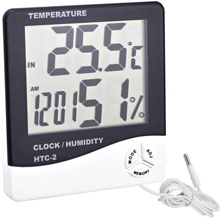 Internes digitales lcd-thermometer externer datenalarm