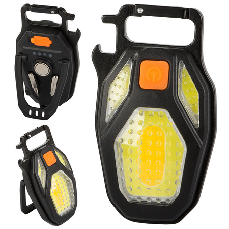 Led licht cob schlüsselanhänger öffner magnet usb taschenlampe