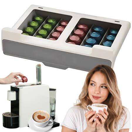 Nespresso kaffeekapsel-wandorganisator 30 kapseln ausziehbar oben