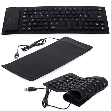 Silikon gummi tastatur schwarz usb geräuschlos