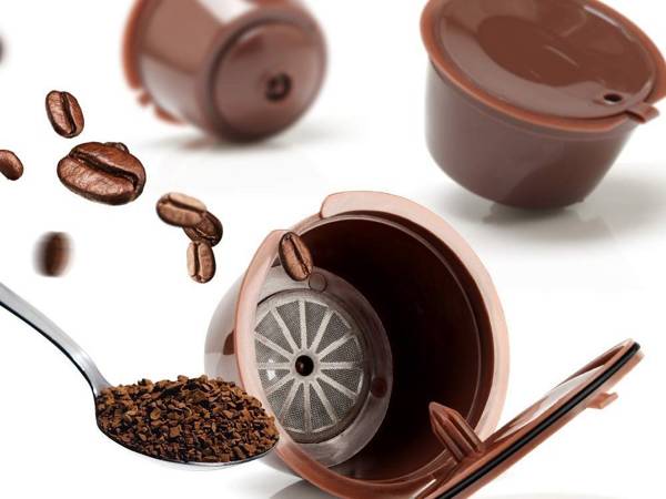 5 x wiederverwendbare dolce gusto kaffeekapseln