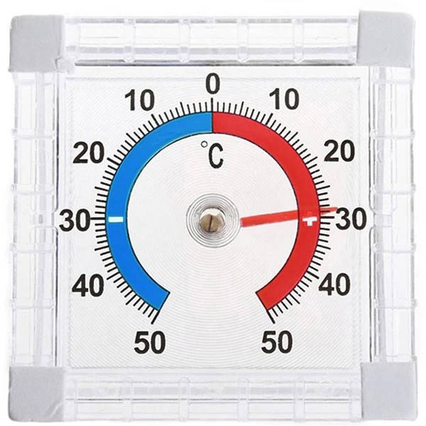 Aussenfenster selbstklebendes thermometerfenster