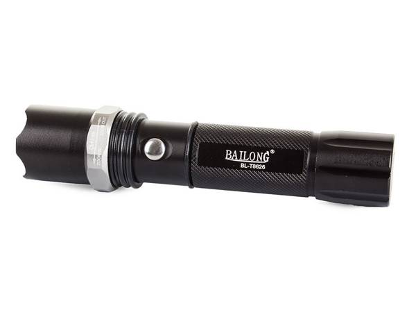 Bailong taktische led-taschenlampe zoom xml t6 batut