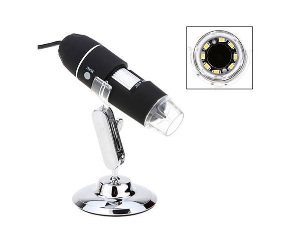 Digitales mikroscop usb 8 led smd 1000x lupa zoom