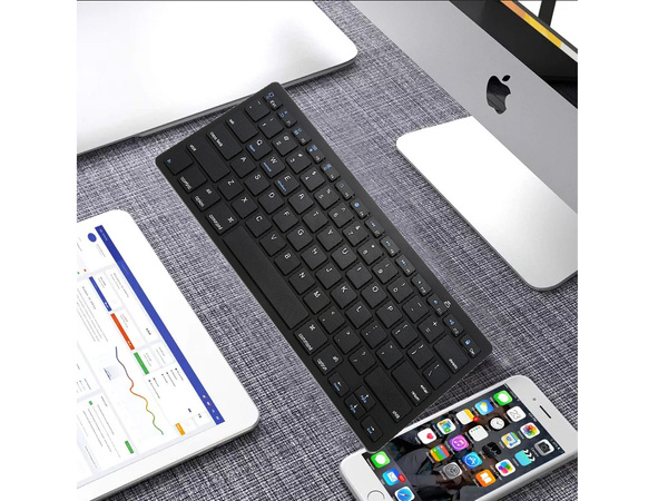 Drahtlose bluetooth-tastatur für pc ipad mac klein schlank low-profile