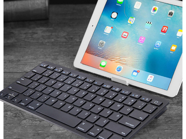 Drahtlose bluetooth-tastatur für pc ipad mac klein schlank low-profile