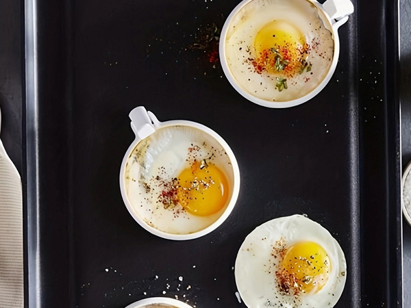 Eierform spiegeleirad pfannkuchen pfannkuchenrand pfannkuchenrand