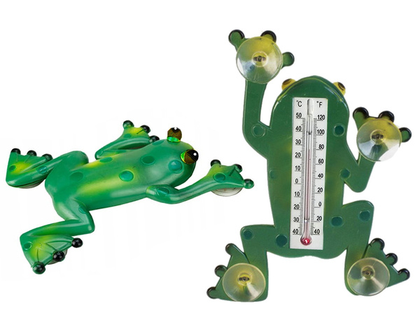 Externer saugnapf-thermometerfrosch