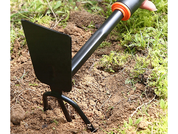 Gartenhacke zweiseitige schaufel klauenharke handgräber für pflanzen