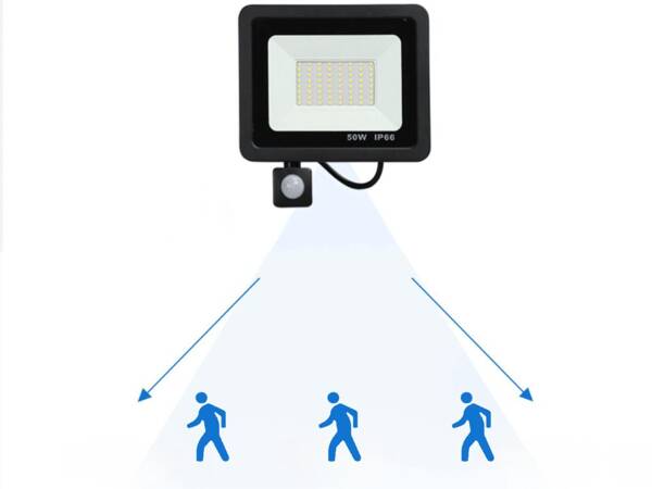 Halogen fluter led 10w 6000k mit dusk-to-dawn sensor ip66