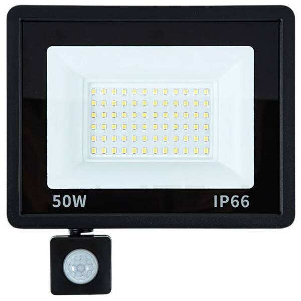 Halogen fluter led 50w 6000k mit dusk-to-dawn sensor ip66