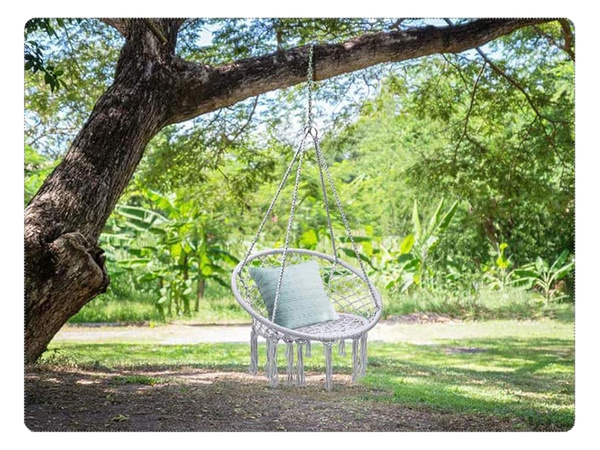 Hängematte sessel hängeschaukel storchennest schaukel boho für haus garten