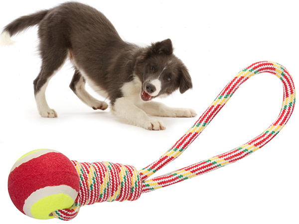 Hundespielzeug spielzeug tug rope strong ball