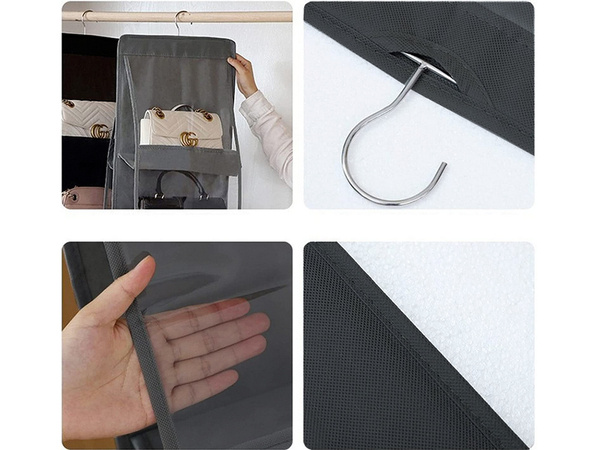 Kleiderschrank organizer für handtaschen kleiderbügel