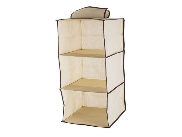 Kleiderschrank organizer hängeregal mit 3 böden 60cm