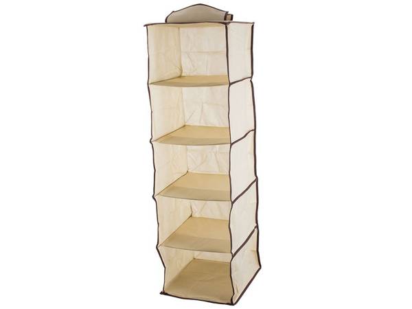 Kleiderschrank organizer hängeregal mit 5 böden 100cm