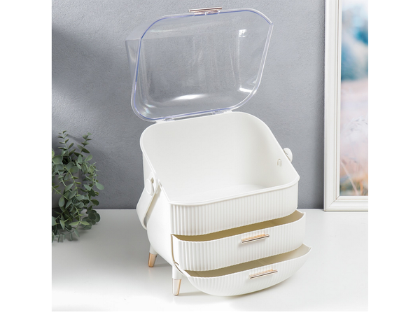 Kosmetik-organizer mit schubladen geräumig grosser griff elegant