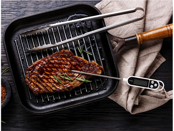 Küchenthermometer mit sonde für grillfleisch wasser