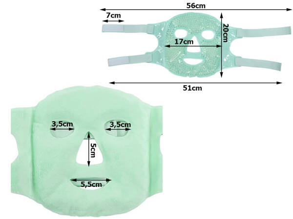 Kühlende kühlende gesichtsmaske wärmende relx augenpackung gel