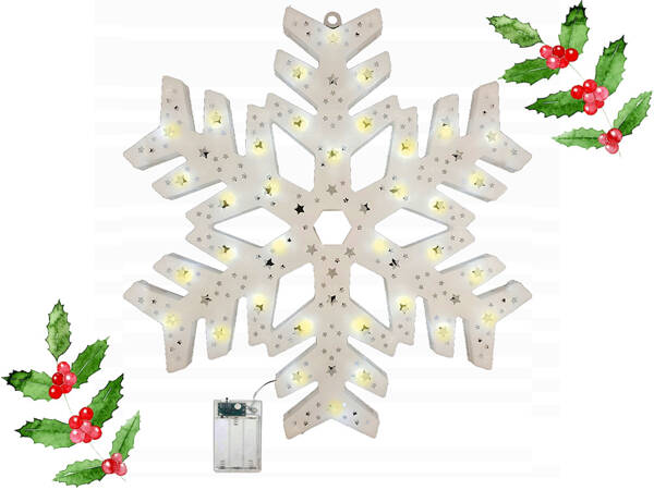 Led-fensterdecoration 40cm sterne