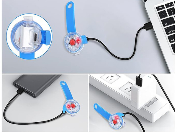 Led leuchte für hundehalsband katzenhalsband anhänger usb