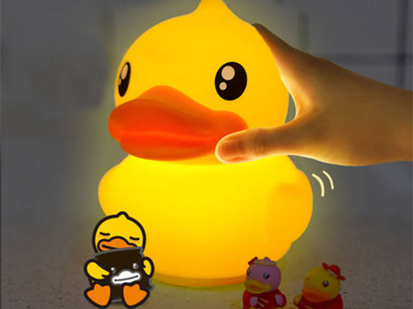 Led nachtlicht für kinder rgb duck touch