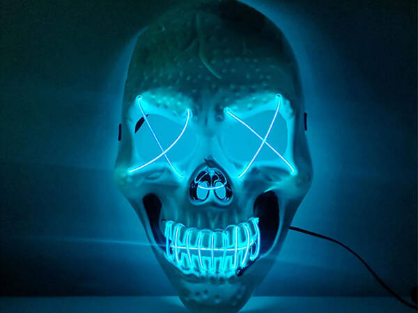 Led schädel maske halloween leuchtende led party