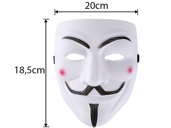 Maske anonyme vendetta acta protest halloween v