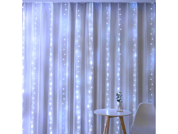 Mikro curtain 300 led drunk 3x3 hängeleuchten