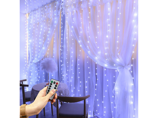 Mikro curtain 300 led drunk 3x3 hängeleuchten